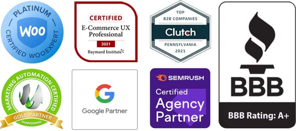 Website Design Agency Badges and Awards